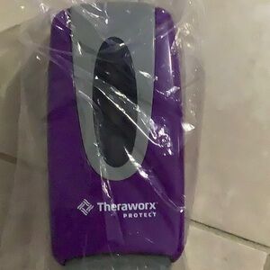 Purple and Gray foaming dispenser By- Theraworx protect